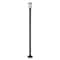 Z-Lite Helix 1 Light Outdoor Post Mounted Fixture, Black And Clear Seedy 591PHM-567P-BK - alternate 5